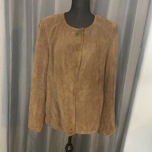 16. Talbots Women's Leather Jacket, Size 16, Like New